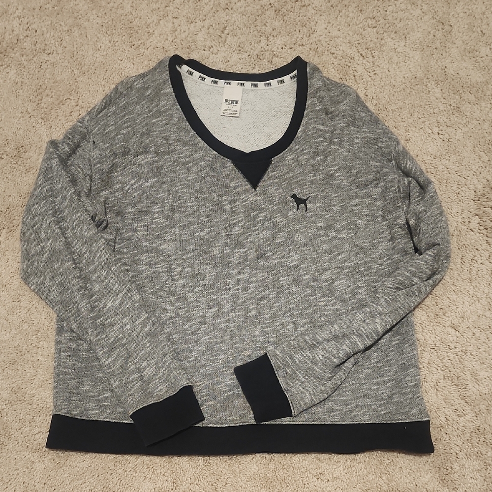 Victoria's Secret Gray and Black Sweater